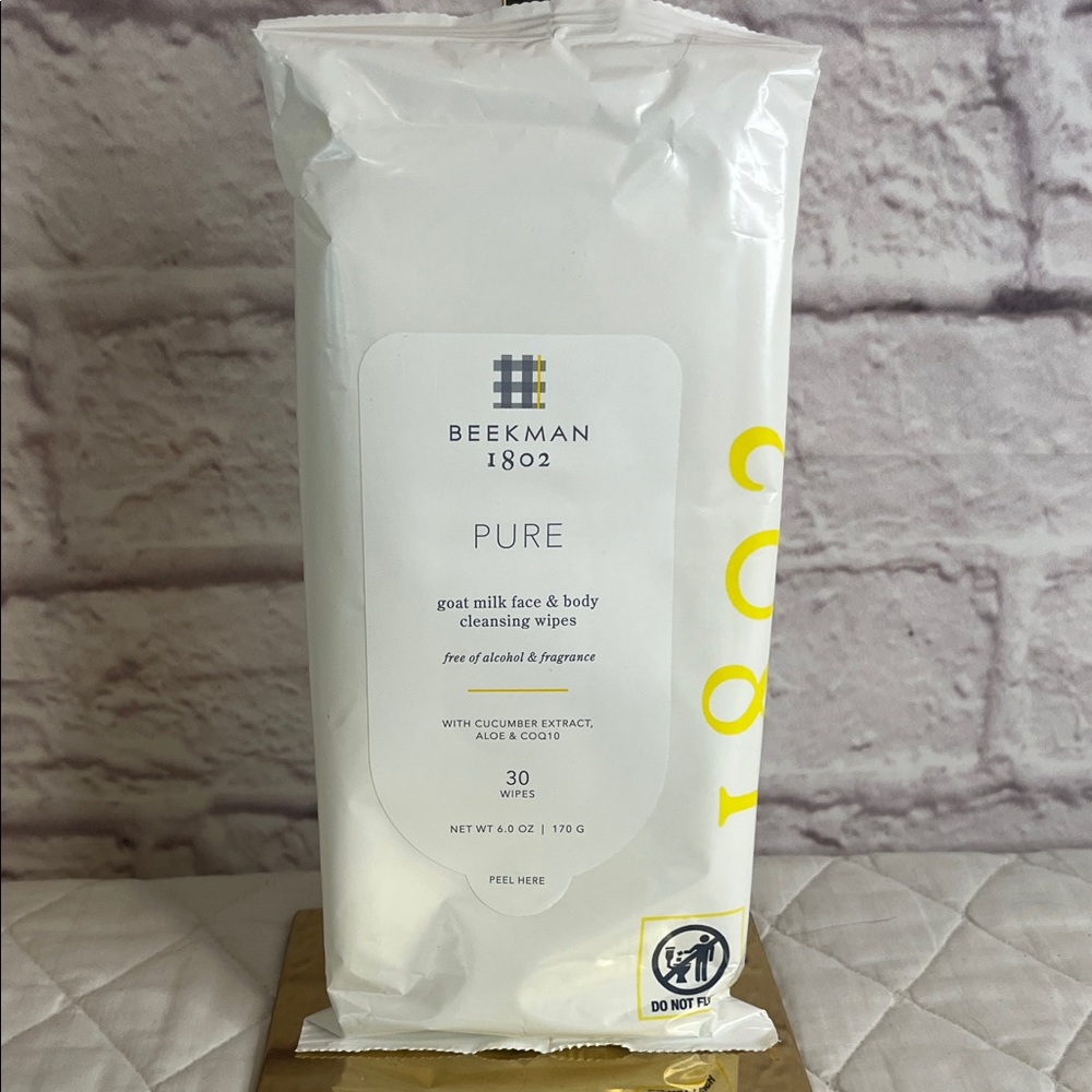 Beekman 1802 Pure Goat Milk Cleansing Wipes - 30 Wipes